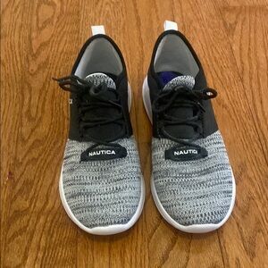 Nautica Black and Gray Sneakers